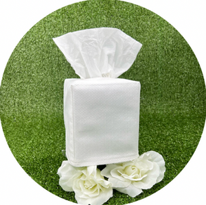 Cotton Pique Tissue Box Cover