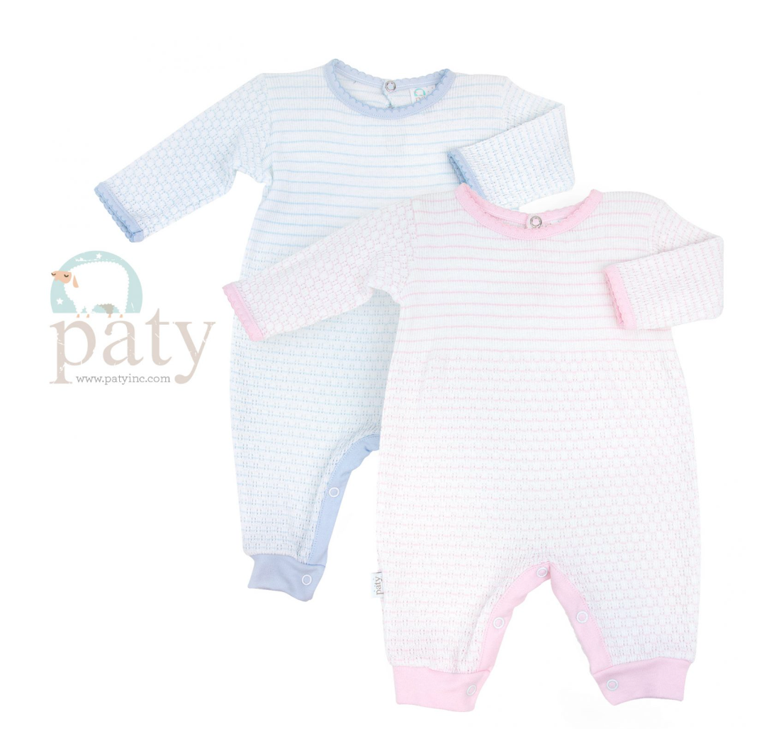 Blue Pinstripe Romper