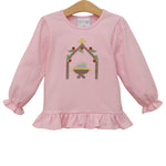 Load image into Gallery viewer, Away In A Manger Ruffle Top
