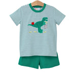 Load image into Gallery viewer, Back to School Dino Short Set
