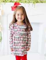 Load image into Gallery viewer, Bows &amp; Baubles Christmas Flutter Pants Set
