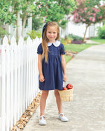 Load image into Gallery viewer, Charlotte Dress- Navy
