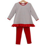 Load image into Gallery viewer, Christmas Candy Stripe Ava Pant Set
