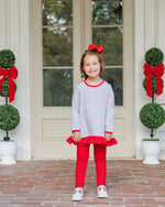 Load image into Gallery viewer, Christmas Candy Stripe Ava Pant Set
