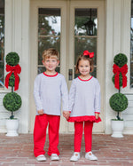 Load image into Gallery viewer, Christmas Candy Stripe Ava Pant Set
