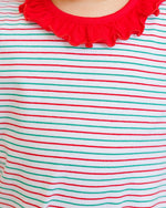 Load image into Gallery viewer, Christmas Candy Stripe Emily Romper
