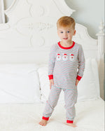 Load image into Gallery viewer, Christmas Candy Stripe Skin Tone 2 Santa PJ Set
