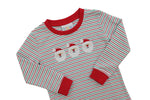 Load image into Gallery viewer, Christmas Candy Stripe Skin Tone 2 Santa PJ Set
