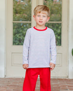 Load image into Gallery viewer, Christmas Candy Stripe Thomas Pant Set
