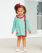 Load image into Gallery viewer, Christmas Cottage Ruffle Bloomer Set
