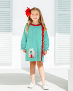 Load image into Gallery viewer, Christmas Cottage Ruffle Dress
