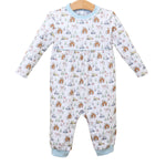 Load image into Gallery viewer, Constructing Christmas Patrick Romper
