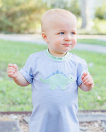 Load image into Gallery viewer, Dinosaur Romper 12mo
