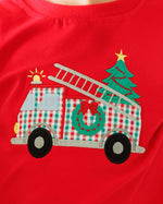 Load image into Gallery viewer, Festive Firetruck Pant Set
