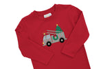 Load image into Gallery viewer, Festive Firetruck Pant Set
