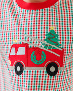 Load image into Gallery viewer, Festive Firetruck Romper

