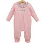 Load image into Gallery viewer, Frosty Friends Ruffle Romper
