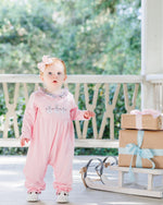 Load image into Gallery viewer, Frosty Friends Ruffle Romper
