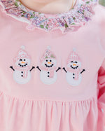 Load image into Gallery viewer, Frosty Friends Ruffle Romper
