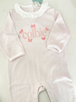 Load image into Gallery viewer, Paty Girls Ruffle Romper - 6-12mo
