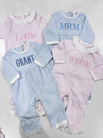 Load image into Gallery viewer, Paty Boys Striped Romper / 6-12mo and 12-18mo

