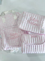 Load image into Gallery viewer, TRVL Quilted Diaper Bundle - Diaper Bag, Changing Pad &amp; Everyday Bag
