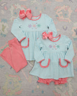 Load image into Gallery viewer, Let It Snow Ruffle Bloomer Set
