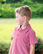 Load image into Gallery viewer, Micheal Polo- Red Stripe
