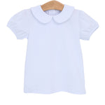 Load image into Gallery viewer, Peter Pan Collar Top- White
