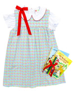 Load image into Gallery viewer, Primary Plaid Jumper Set

