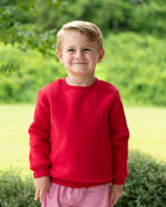 Load image into Gallery viewer, Pullover Fleece Sweatshirt - Red
