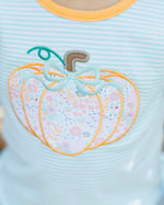 Load image into Gallery viewer, Pumpkin Patch Petals Applique Bloomer Set 4T
