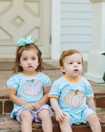 Load image into Gallery viewer, Pumpkin Patch Petals Applique Bloomer Set 4T
