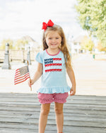Load image into Gallery viewer, Red, White, and Bows Bloomer Set
