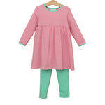 Load image into Gallery viewer, Sadie Pants Set- Pink Stripe/ Mint
