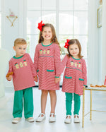 Load image into Gallery viewer, Santa's Sweet Helpers Ruffle Pant Set
