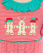 Load image into Gallery viewer, Santa's Sweet Helpers Ruffle Romper
