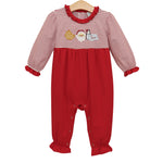 Load image into Gallery viewer, Santa's Treats Ruffle Romper
