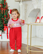 Load image into Gallery viewer, Santa's Treats Ruffle Romper

