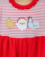 Load image into Gallery viewer, Santa's Treats Ruffle Romper
