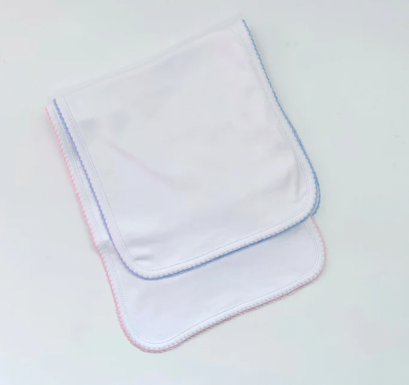 Picot Trim Burp Cloth