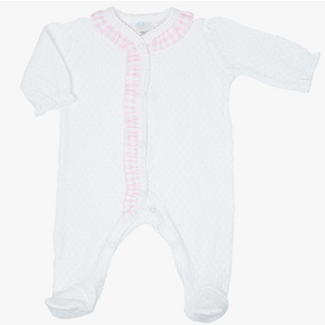 PREORDER - Paty Knit Footie With Ruffle