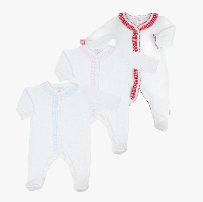 PREORDER - Paty Knit Footie With Ruffle
