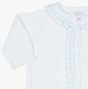 PREORDER - Paty Knit Footie With Ruffle