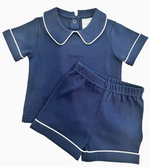 Load image into Gallery viewer, Piped Collar Short Set
