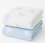 Load image into Gallery viewer, Airplane Reversible Blanket
