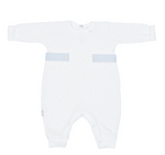 Load image into Gallery viewer, PREORDER - Cerulean Paty L/S Romper with Gingham Side Tabs
