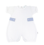 Load image into Gallery viewer, PREORDER - Cerulean Paty S/S Romper with Gingham Side Tabs
