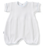 Load image into Gallery viewer, PREORDER - White w/ Blue Trim Paty Knit Bubble
