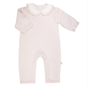 PREORDER - Girls Pointelle Knit Romper